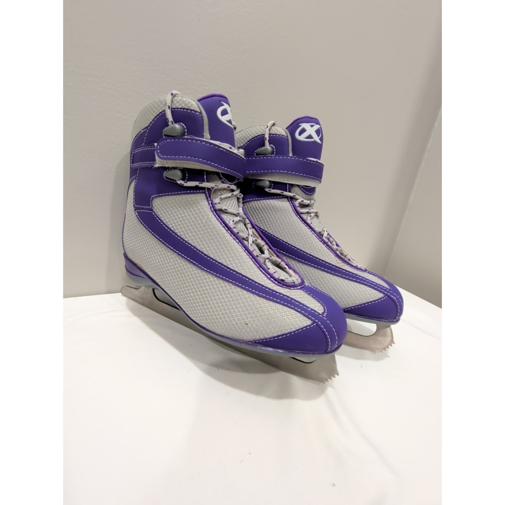 Used X FIGURE ICE SKATES WomensFigure Skate‎ Purple Sz 8